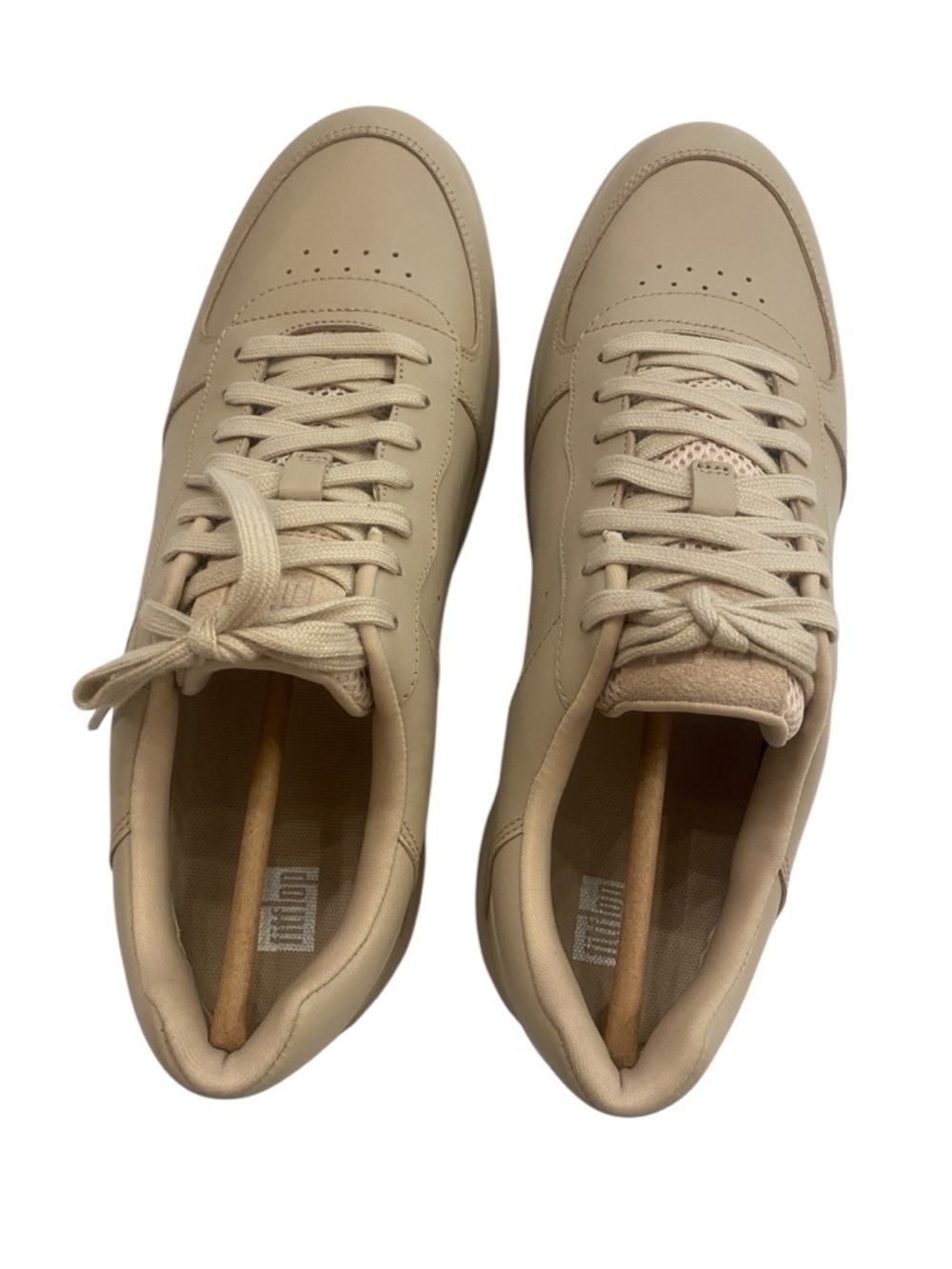 Fitflop Women’s Biege Tan Rally Evo Leather Sneaker New size 10 - Picture 5 of 10